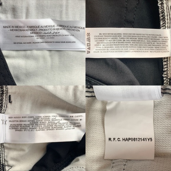 Ariat Women's Size 26R Forever Black Denim Perfect 9" Rise Skinny Jean NEW - Picture 3 of 8